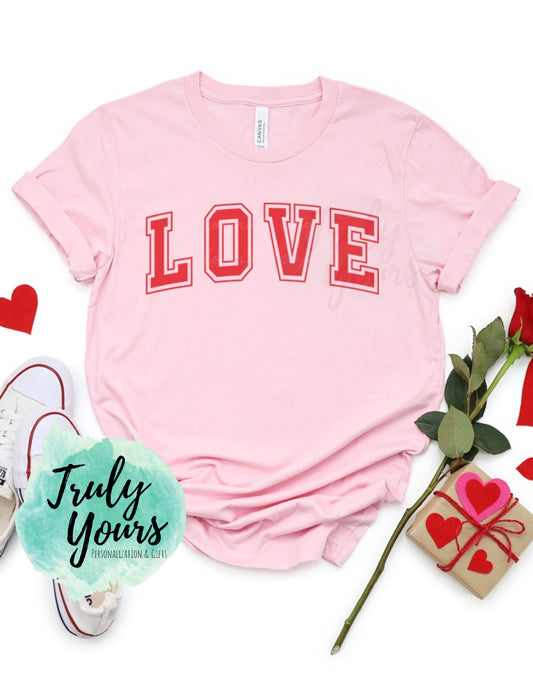LOVE Varsity T-shirt | Valentine's Shirt