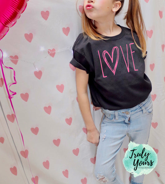LOVE Kids T-shirt Toddler Valentine's Day Shirt