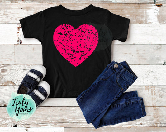 Valentine Heart T-shirt | Kids Valentines Shirt