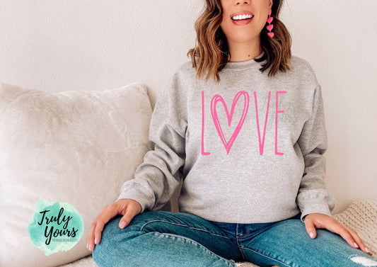 LOVE Sweatshirt | Valentine's Day Sweatshirt