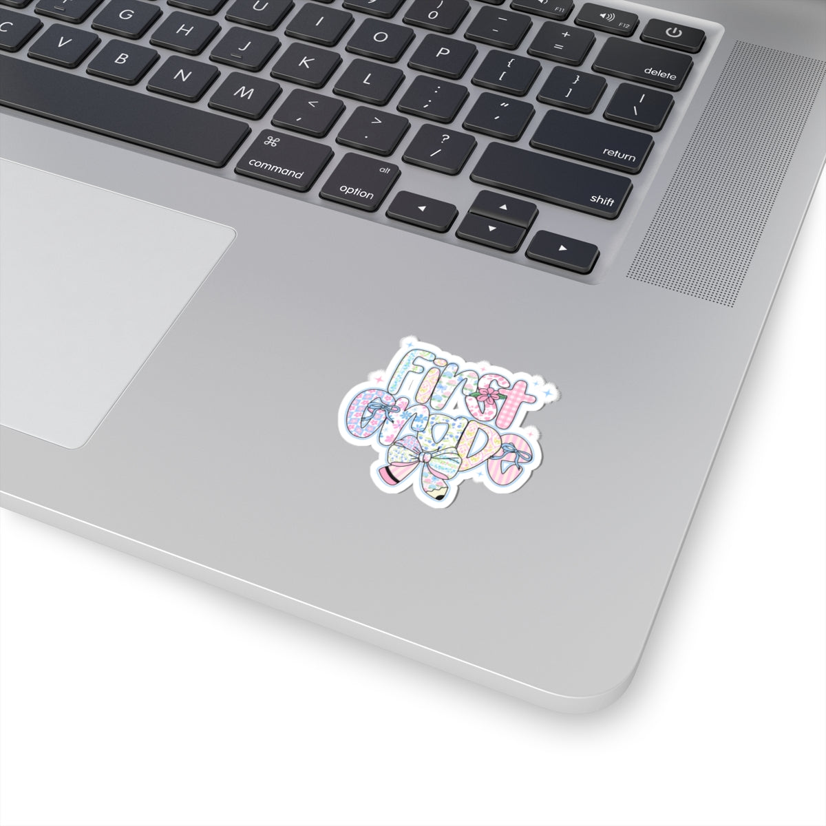 1st Grade Girls Back to School Sticker | Kiss-Cut Sticker | First Day of School Gift | Pastel Floral First Grade Sticker