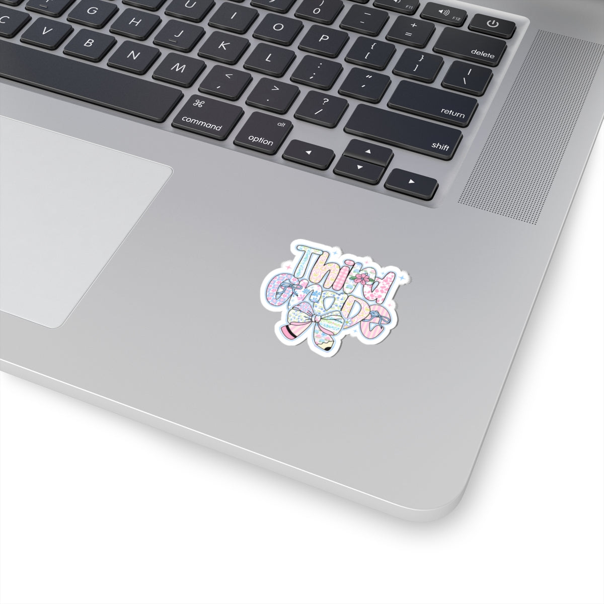 3rd Grade Girls Back to School Sticker | Kiss-Cut Sticker | Back to School Gift for Girls | Pastel Floral Third Grade Sticker