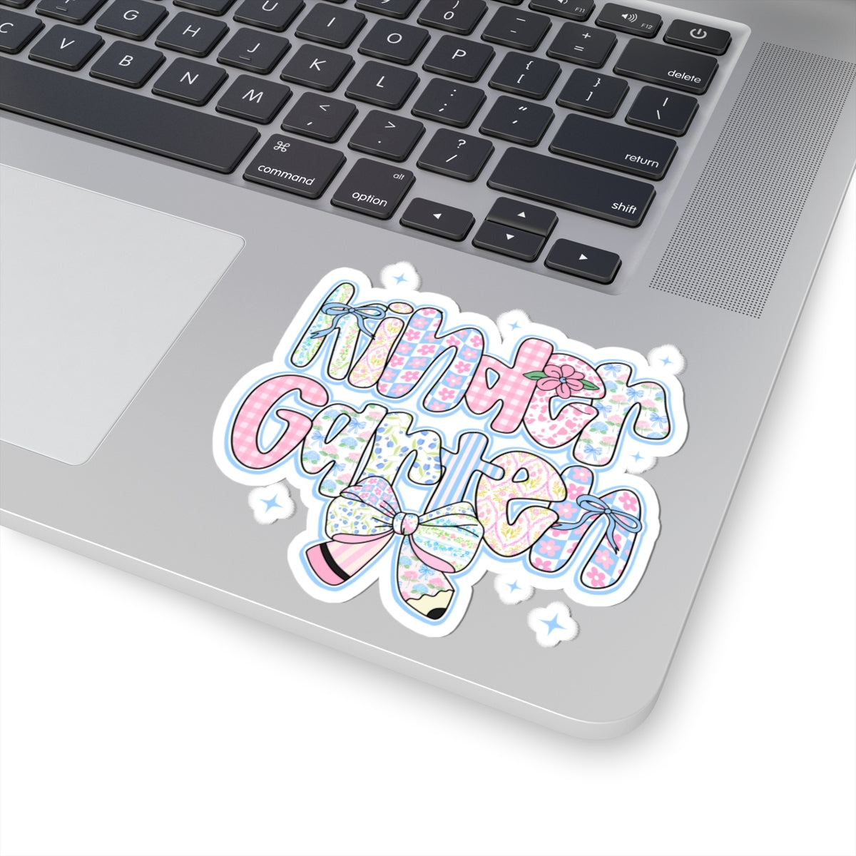 Kindergarten Girls Back to School Sticker | Kiss-Cut Sticker | First Day of School Gift | Pastel Floral Kinder Sticker