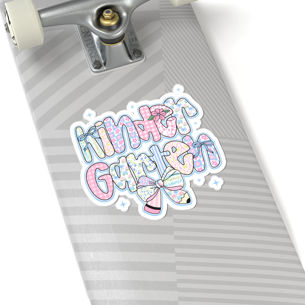Kindergarten Girls Back to School Sticker | Kiss-Cut Sticker | First Day of School Gift | Pastel Floral Kinder Sticker