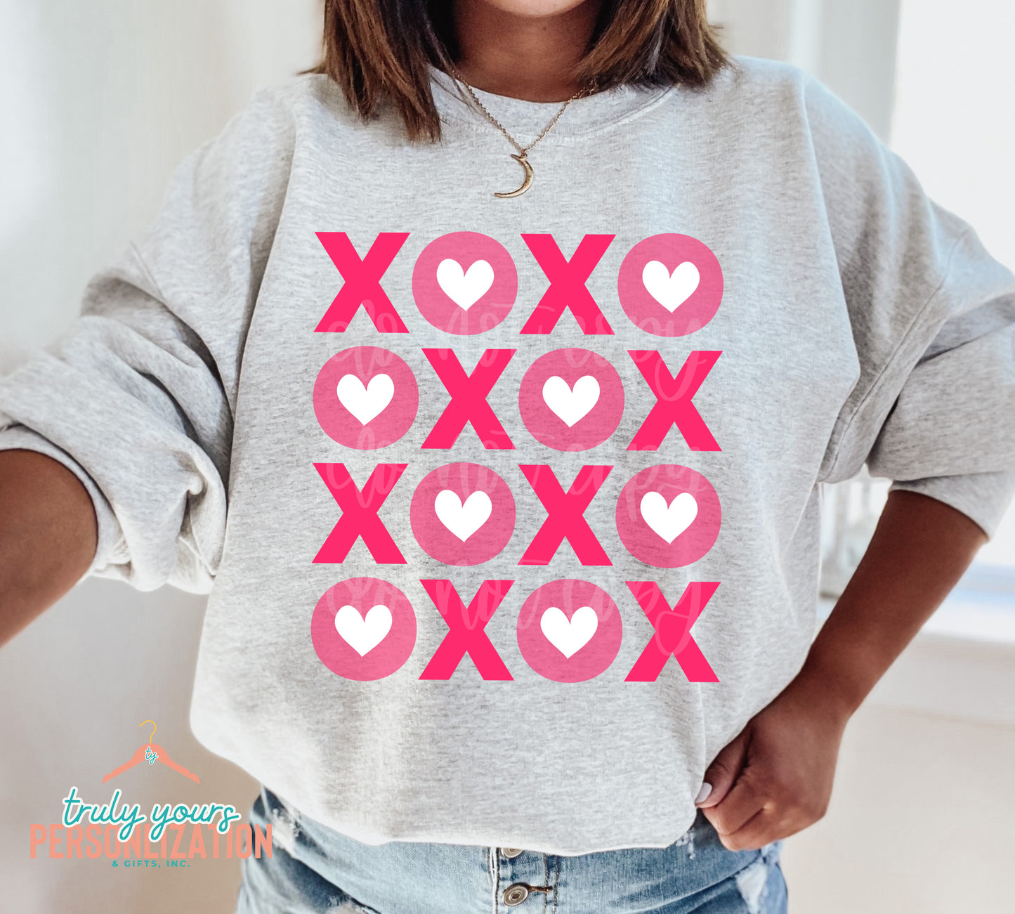 - XOXO patterned Valentine's Sweatshirt -