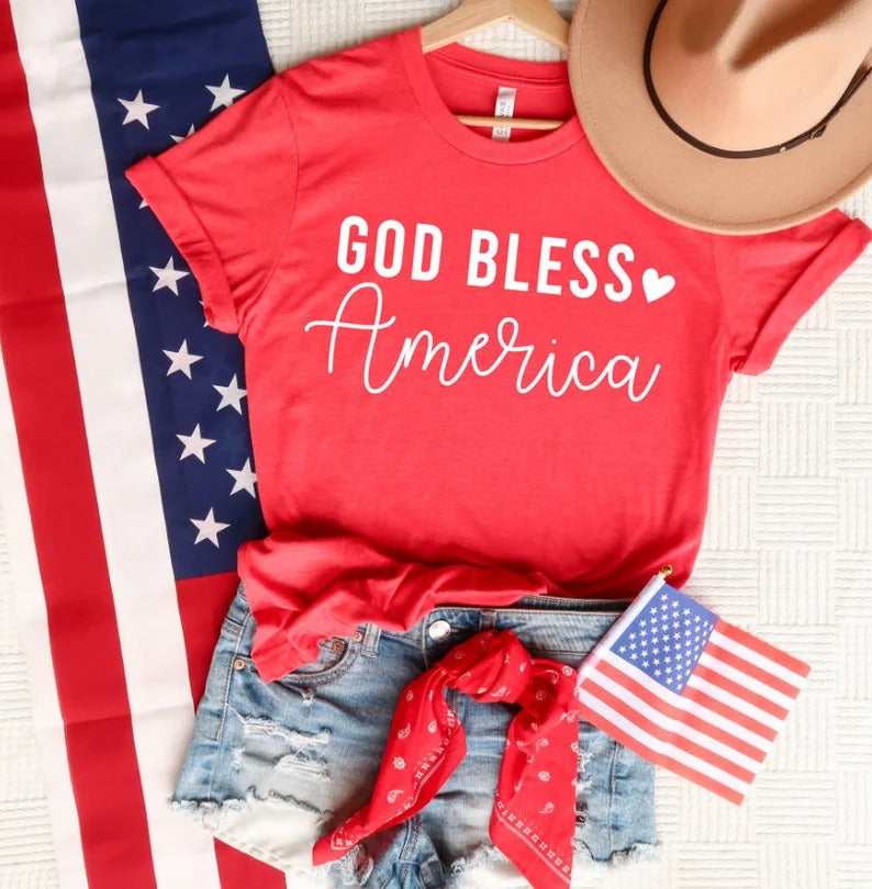 - God Bless America T-shirt | Patriotic Tee -