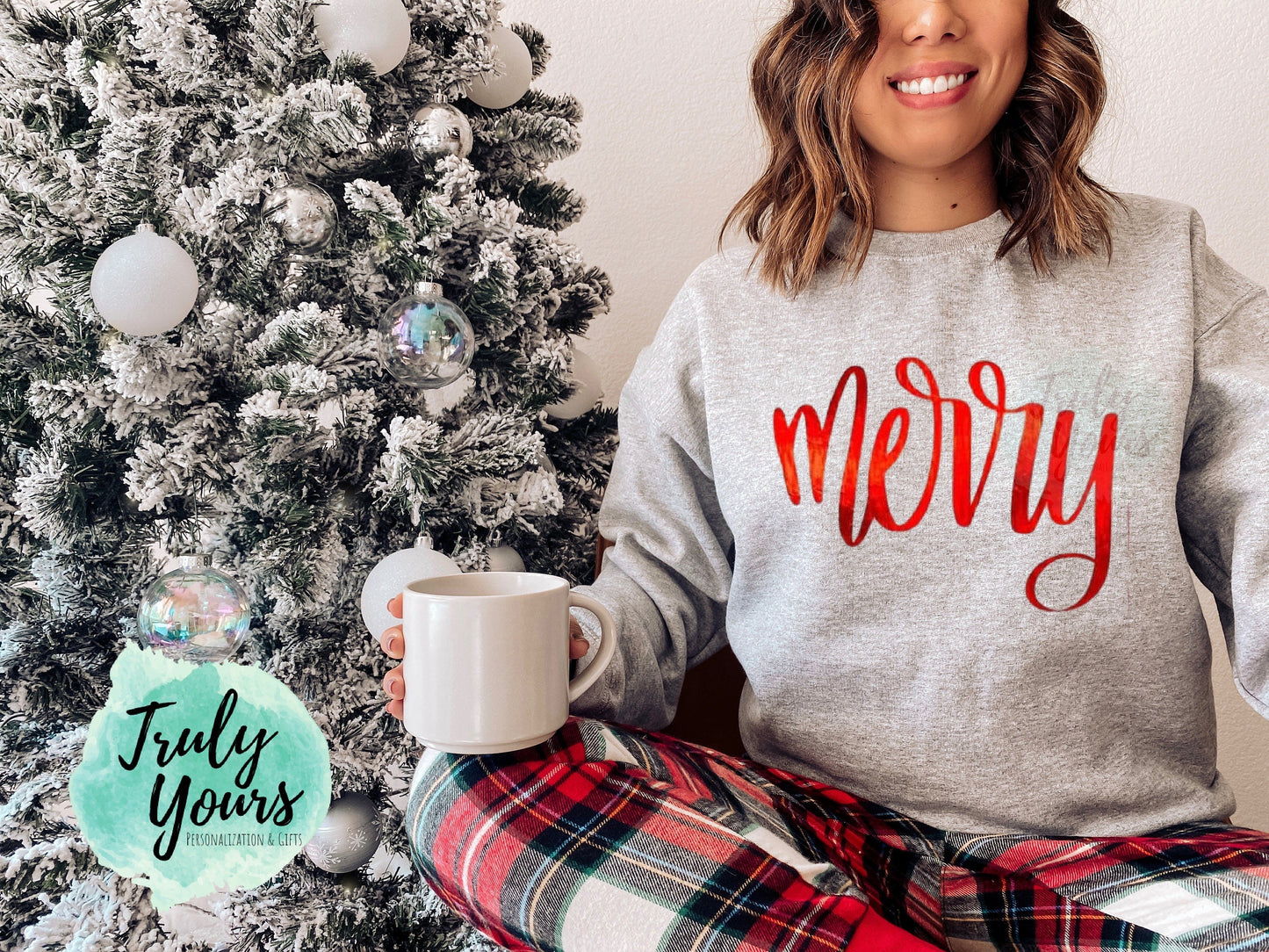 - Merry (foil) Christmas Sweatshirt -