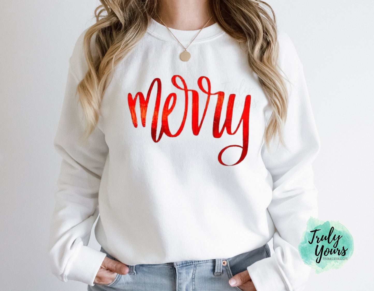 - Merry (foil) Christmas Sweatshirt -