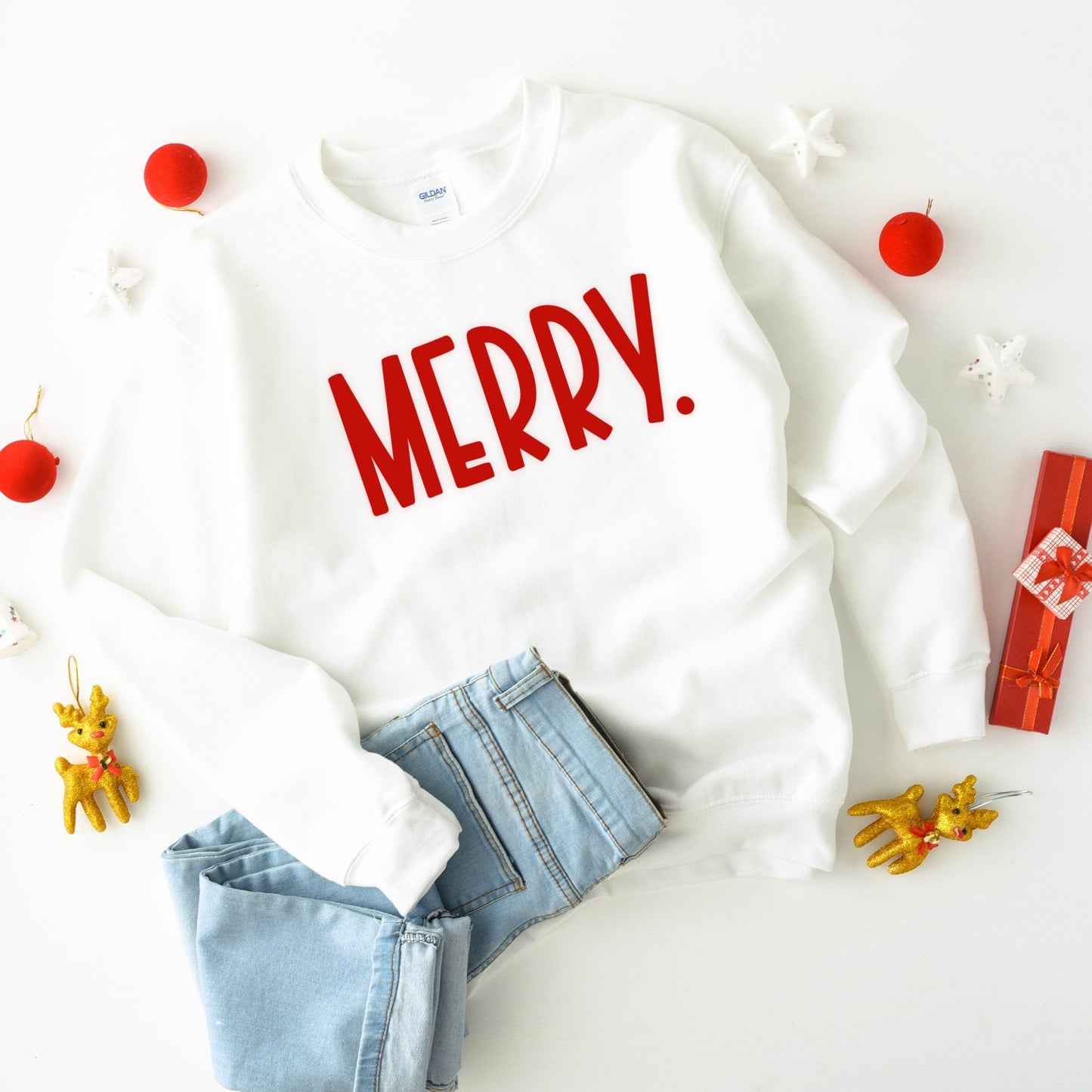 - MERRY. Christmas Sweatshirt -