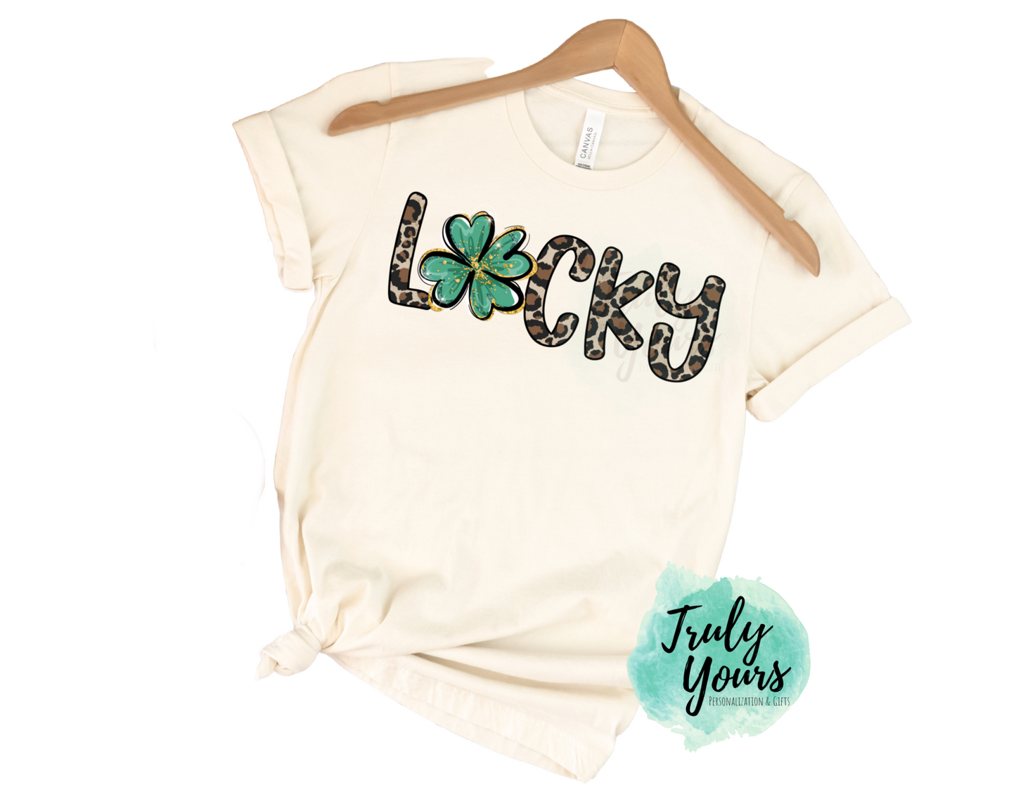 LUCKY T-shirt | Lucky Leopard St. Patrick's Day