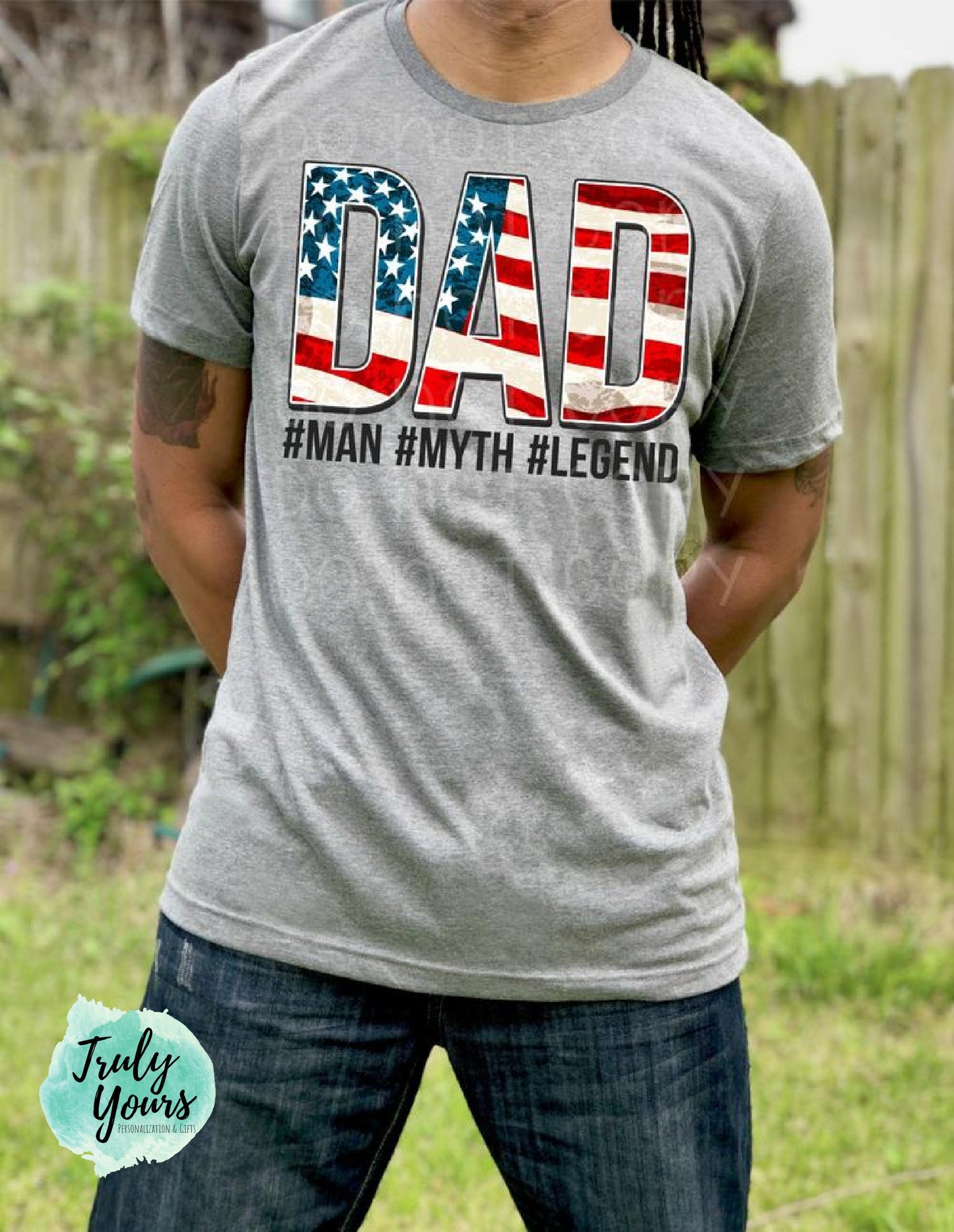 Dad Man Myth Legend T-shirt | Father's Day Tee | Gift for him | Dad | Man Myth Legend | Patriotic