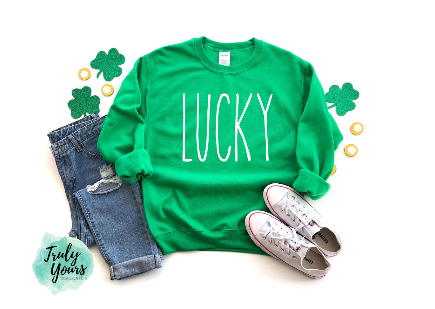 LUCKY Sweatshirt | St. Patty's Day Sweatshirt