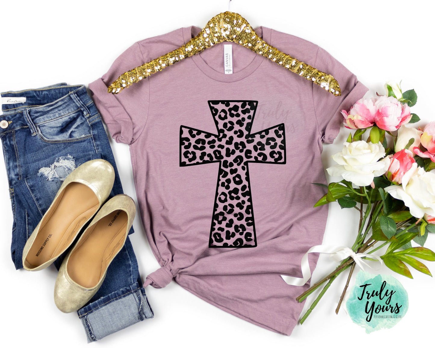 Leopard Cross t-shirt | Easter Cross shirt