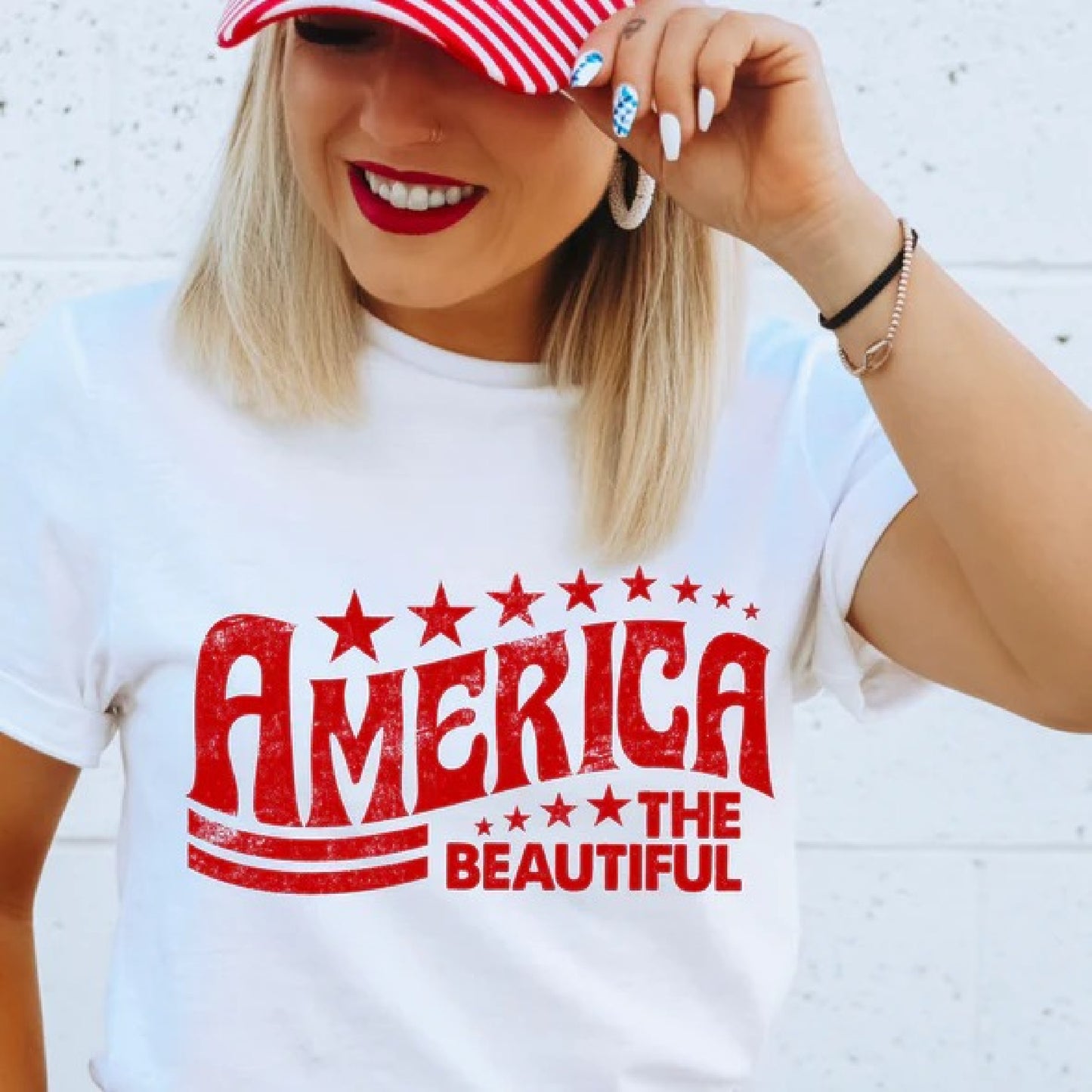 - America the Beautiful (red) T-shirt | Patriotic Tee -